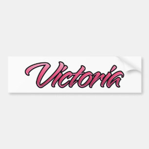 Victoria verblasste pink Aufkleber Sticker Autoaufkleber