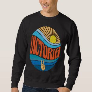Victoria Vintage Sonnenuntergang Victoria Groovy T Sweatshirt