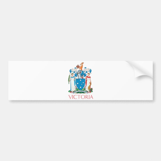 Victoria-Wappen Autoaufkleber (Vorne)