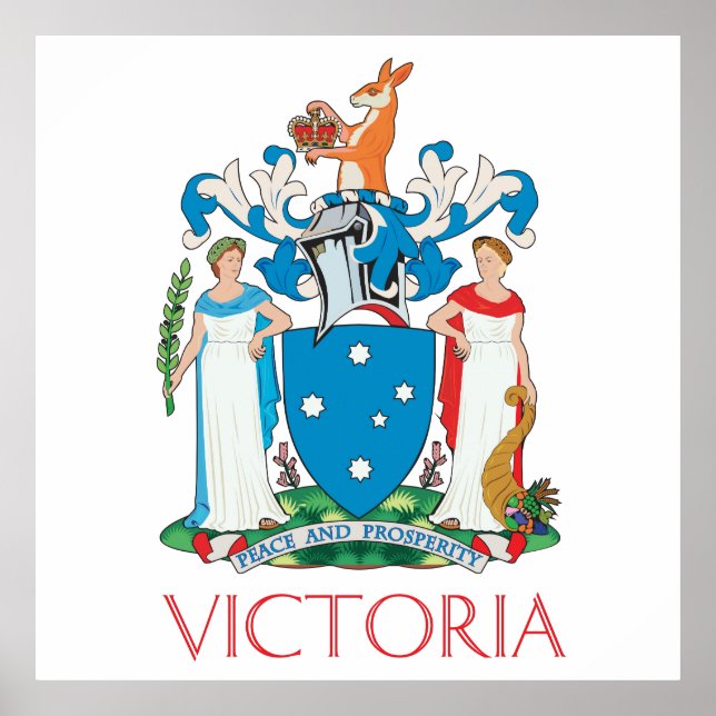 Victoria-Wappen Poster (Vorne)