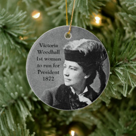 Victoria Woodhull 1. Frau Präsidentin Kandidat Keramik Ornament
