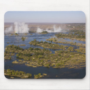 Victoriafälle, Sambesi-Fluss, Sambia - Simbabwe 2 Mousepad