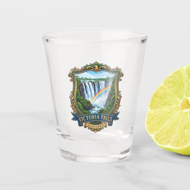 Victoriafälle Simbabwe Schnapsglas (Vorderseite)