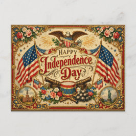 Victorian-Americana Unabhängigkeitstag Feiertagspostkarte
