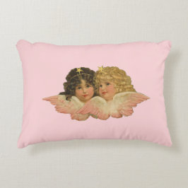 Victorian Angels Blush Rosa Dekokissen