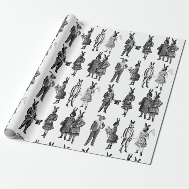 victorian animals kids funny geschenkpapier (Ungerollt)
