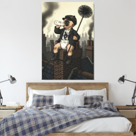 Victorian Baby Schornsteinfeger Leinwanddruck
