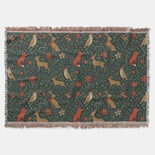 Victorian Christmas Animal & Botanical  Decke (Vorderseite)