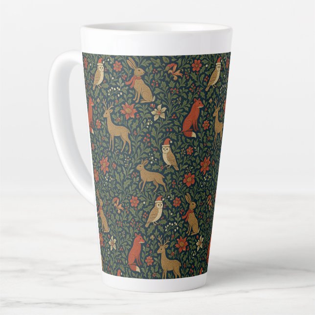 Victorian Christmas Animal & Botanical  Milchtasse (Linke Ecke)