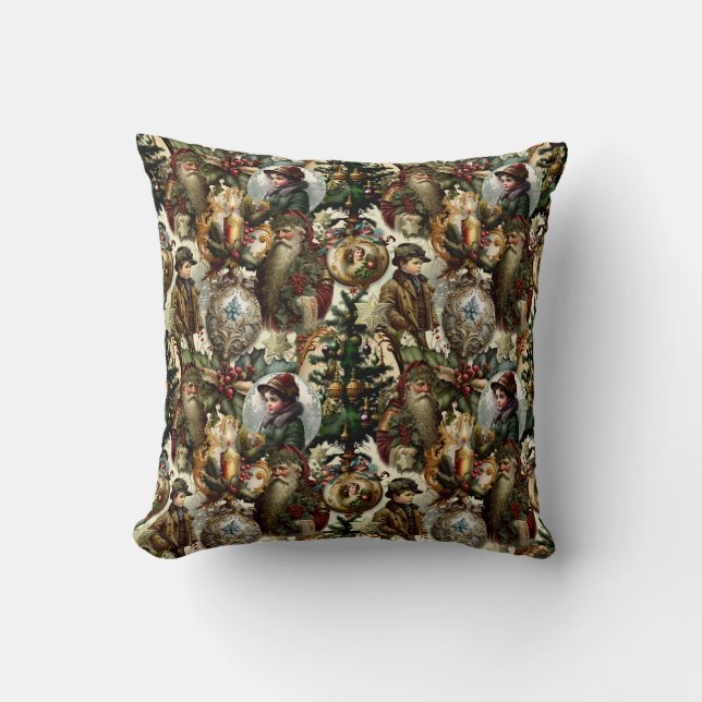 Victorian Christmas Elegance  Kissen (Vorderseite)