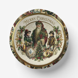 Victorian Christmas Elegance Pappteller