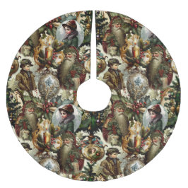 Victorian Christmas Elegance Polyester Weihnachtsbaumdecke