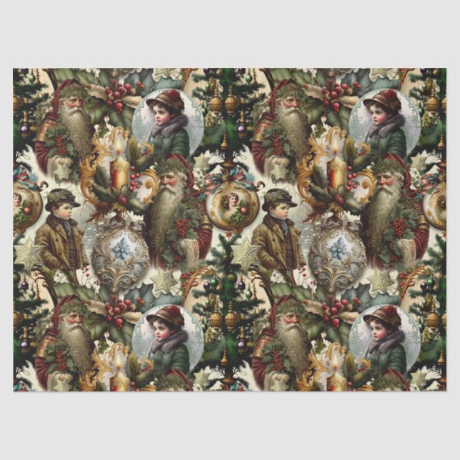 Victorian Christmas Elegance  Seidenpapier (Vorderseite)