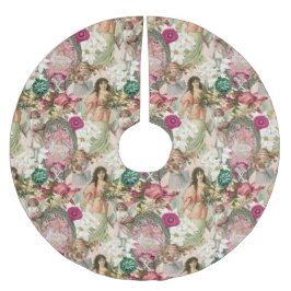 Victorian Christmas Sparkle Polyester Weihnachtsbaumdecke