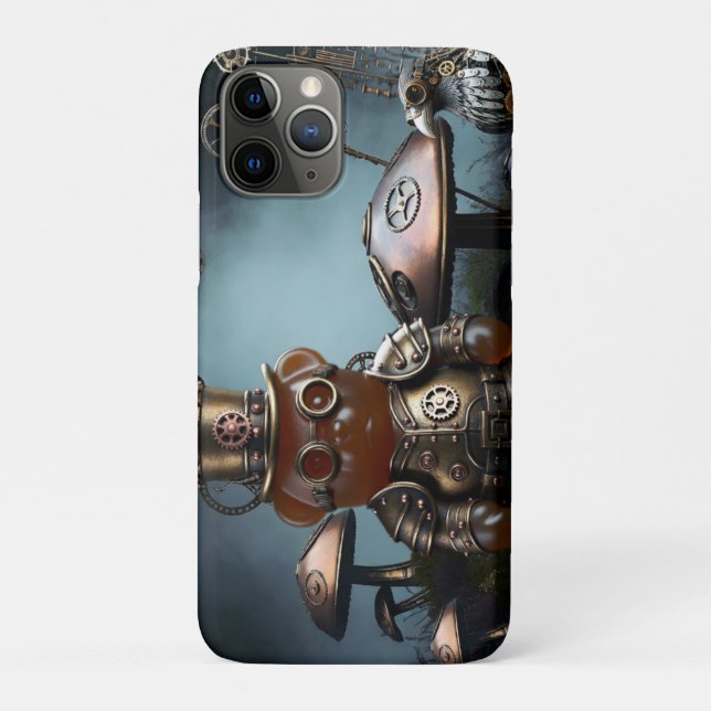 Victorian Clockwork Gummy Bear Mechanical Raven Case-Mate iPhone Hülle (Rückseite)