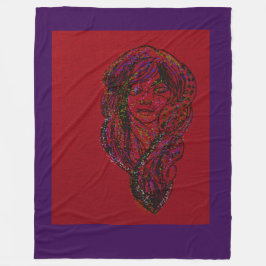 Victorian Era Dreamer Girl  Fleecedecke