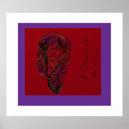 Victorian Era Dreamer Girl Poster