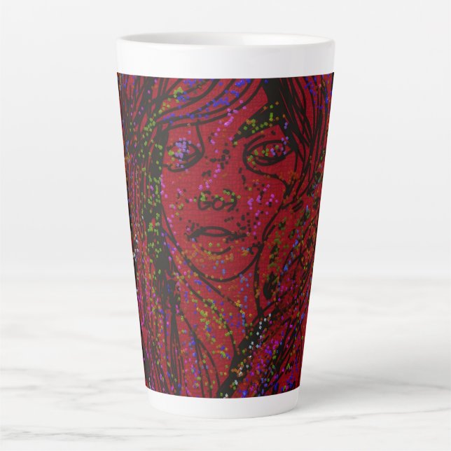 Victorian Era Träumerin Mädchen  Milchtasse (Vorderseite)