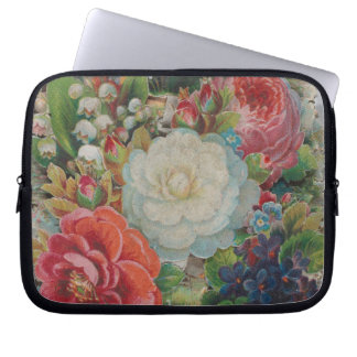 Victorian Era Valentine's Card, Floral Bouquet Laptopschutzhülle
