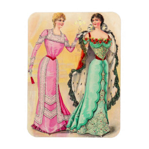 Victorian evening wear magnet