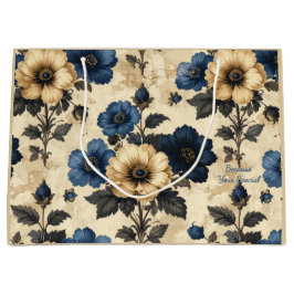 Victorian flowers Gift Bag Große Geschenktüte