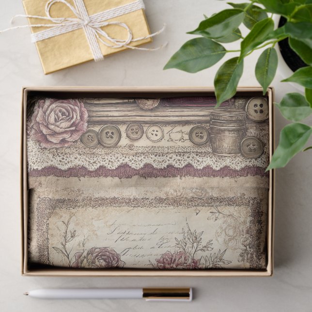 Victorian & Lace  Seidenpapier (Geschenk)