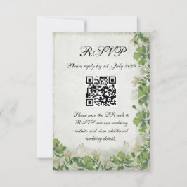 Victorian Meadow - RSVP card vertical Karte