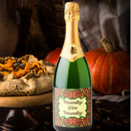 Victorian paisley pattern elegant red green gold