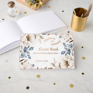 Victorian Peony Luxe Mariage Foil Livre d'or