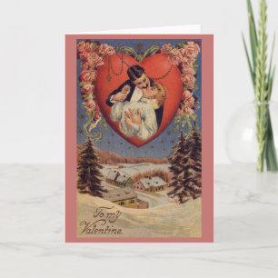 Victorian Romance Valentine Carte de voeux