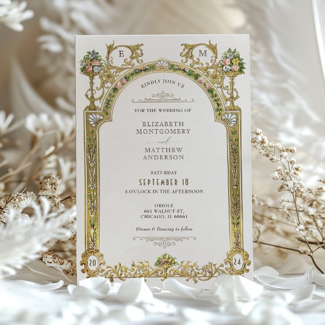 Victorian Royal Elegance Wedding Invitations (Créateur téléchargé)