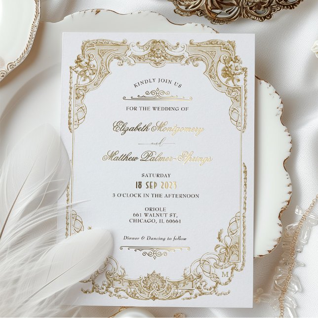 Victorian Royal Elegance Wedding Invitations (Créateur téléchargé)