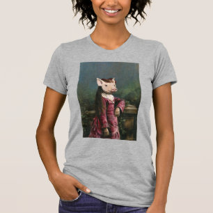 Victorian-Schweinchen-Mädchen-T-Shirt T-Shirt