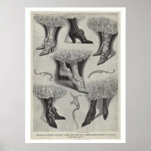 Victorian Shoes Poster