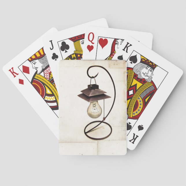 Victorian Steampunk Lamp Playing Cards Spielkarten (Rückseite)