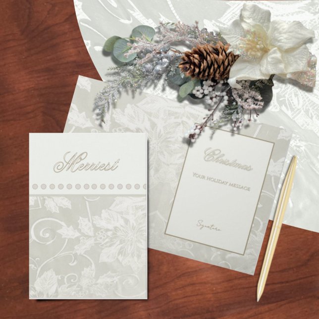 Victorian Tapestry Cream Folded Greeting Card Karte (Von Creator hochgeladen)