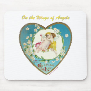Victorian Valentine On the Angels of Angels Gifts Mousepad