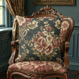 Victorian Vintage Floral Kissen