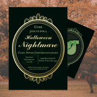 Victorian Vintage Green Nightmare Halloween Party