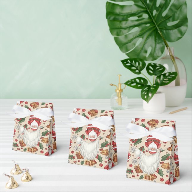 Victorian Watercolor Santa Christmas Collection Geschenkschachtel (Zahlreiche)