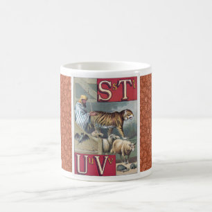 VICTORIANISCHE EPOCHE ABC-ILLUSTRATION KAFFEETASSE
