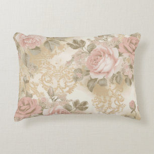 Victorianische Rosen Druck-Wurfkissen Dekokissen