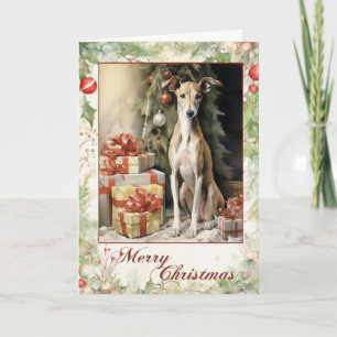 Victorianischer Windhund Weihnachten
