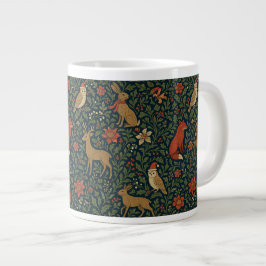 Victorianisches Weihnachts-Tier & Botanik Jumbo-Tasse