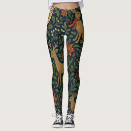 Victorianisches Weihnachts-Tier & Botanik Leggings