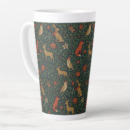 Victorianisches Weihnachts-Tier- & Botanik- Milchtasse