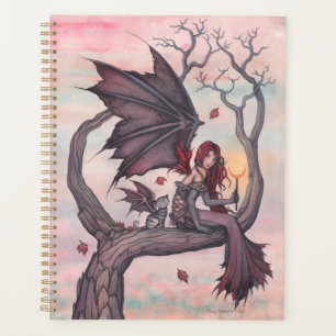 Victorias Baum gotische Fee mit Katze Fantasy-Kuns Planer
