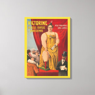 Victorine, die schöne pariserin korpulente Frau Leinwanddruck