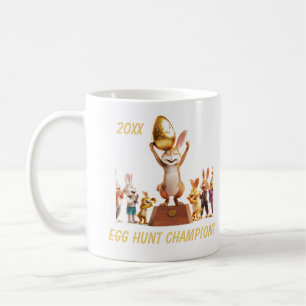 Victorious Bunny Egg Hunt Champion Kaffeetasse