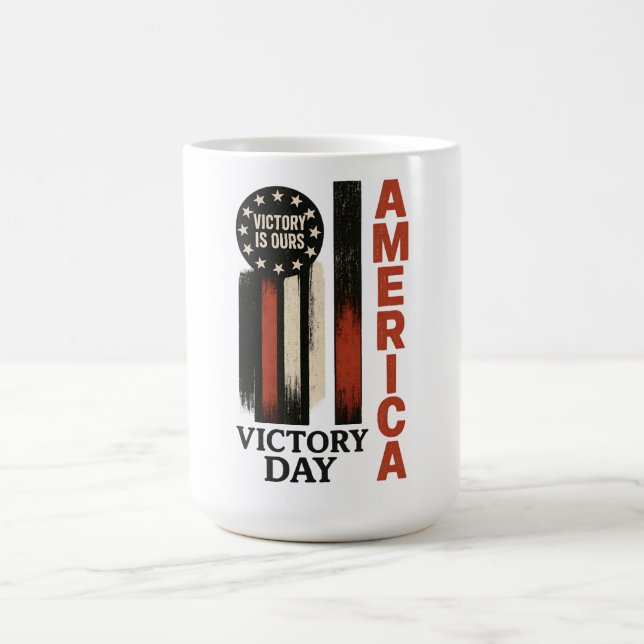 Victory Day Patriotic erschüttert USA Art Kaffeetasse (Mittel)